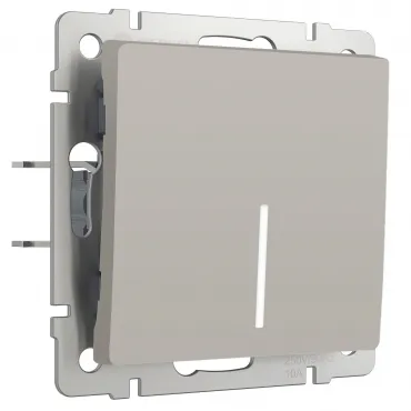 Выключатель одноклавишный проходной с подсветкой Werkel a069450