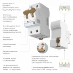 Дифференциальный автомат 1P+N 16 A 10 mА 6 kА C A Werkel W922P324 от ImperiumLoft