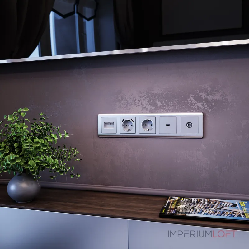 Розетка HDMI Werkel W1186006 от ImperiumLoft Розетка HDMI Werkel W1186006 от ImperiumLoft
