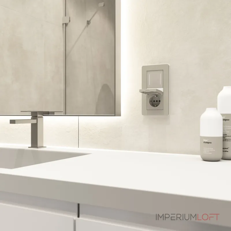 Розетка влагозащитная с защитной крышкой и шторкамиWerkel a069464 от ImperiumLoft