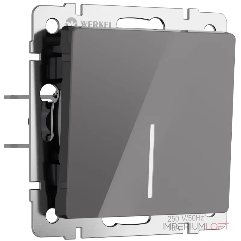 Выключатель одноклавишный с подсветкой Werkel a064077 от ImperiumLoft