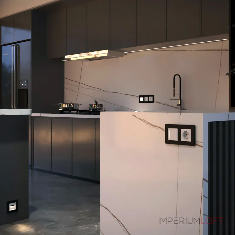 Умный сенсорный выключатель двухклавишный Werkel a064140 от ImperiumLoft