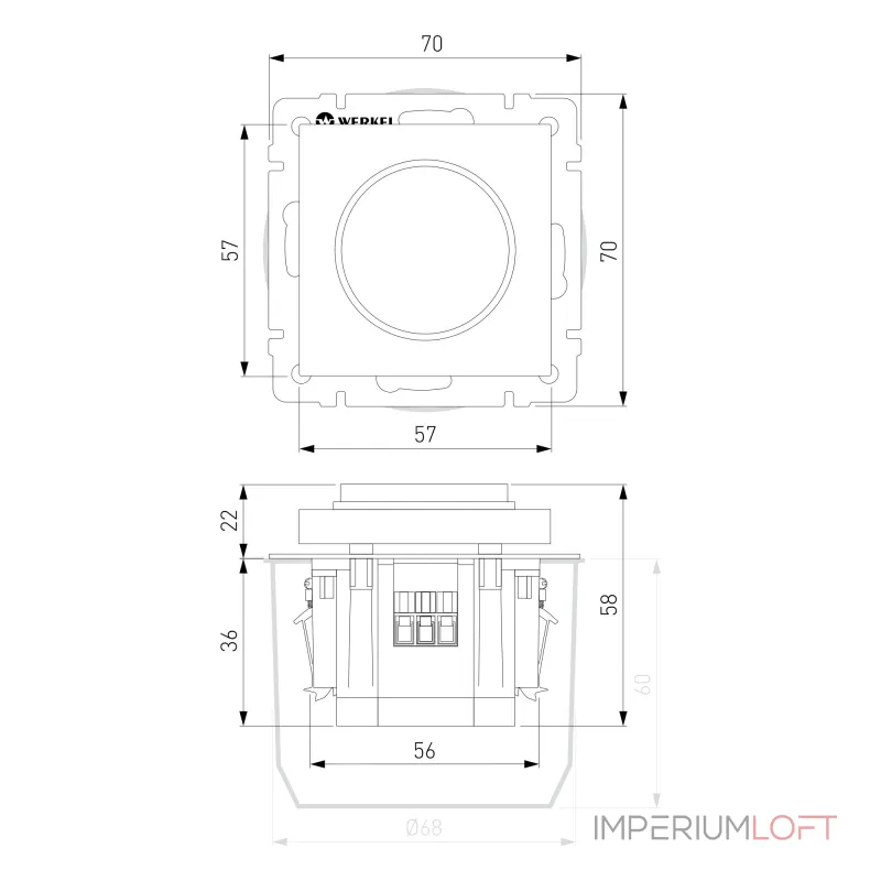 Диммер N Werkel 600W W1142001 от ImperiumLoft Диммер N Werkel 600W W1142001 от ImperiumLoft
