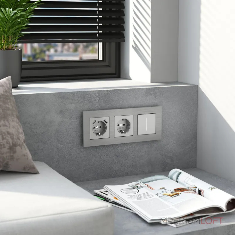 Рамка на 3 поста AluMax Werkel a066326 от ImperiumLoft