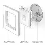 Телефонная розетка RJ-11 Werkel a051181 от ImperiumLoft