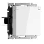 Розетка влагозащитная с защитной крышкой и шторкамиWerkel a069588 от ImperiumLoft