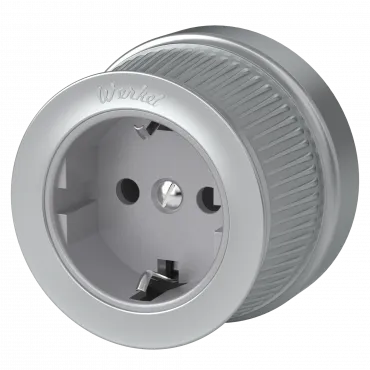 Розетка с заземлением Ретро Werkel a044922