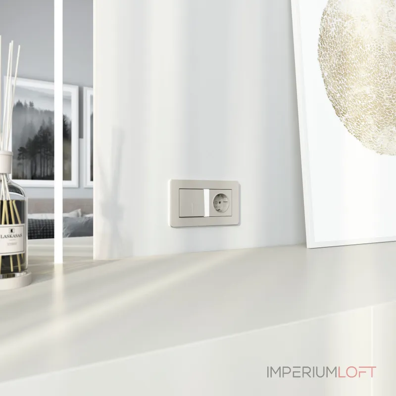 Выключатель одноклавишный с подсветкой Werkel a069448 от ImperiumLoft