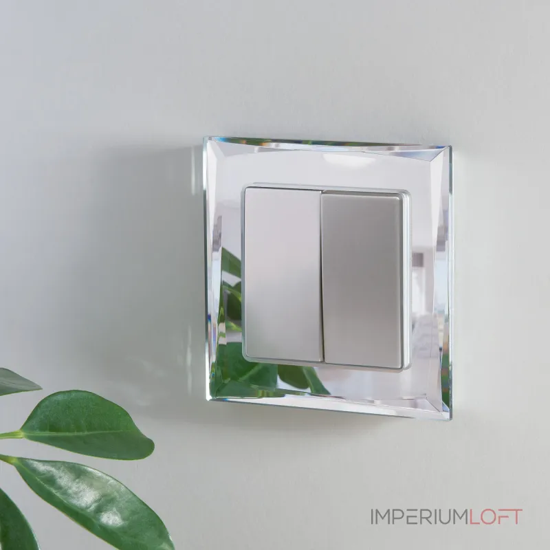 Выключатель двухклавишный Werkel W1120006 от ImperiumLoft