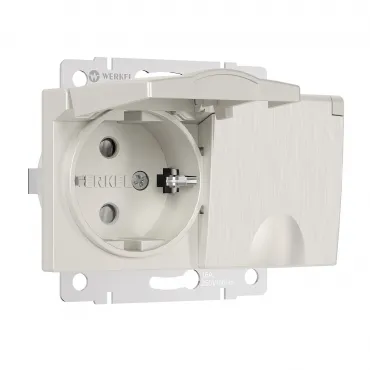 Розетка двойная влагозащ с зазем с защит крышками и шторками Werkel a057289 Розетка двойная влагозащ с зазем с защит крышками и шторками Werkel a057289