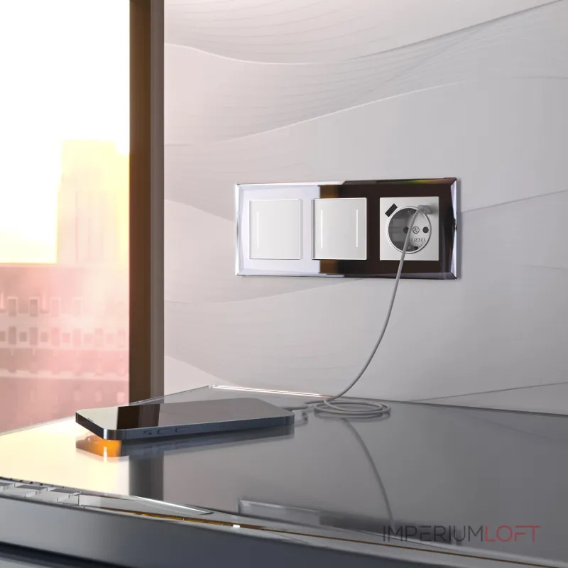 Сенсорный выключатель одноклавишный с подсветкой Werkel a063597 от ImperiumLoft