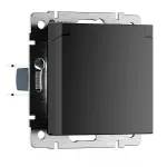 Розетка влагозащитная с защитной крышкой и шторкамиWerkel a069582 от ImperiumLoft