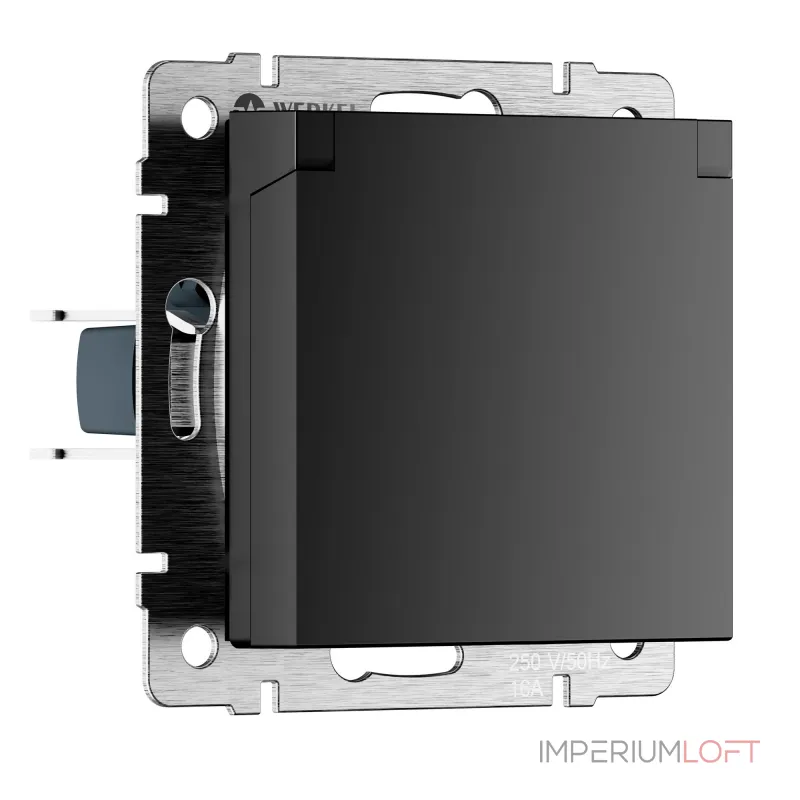 Розетка влагозащитная с защитной крышкой и шторкамиWerkel a069582 от ImperiumLoft