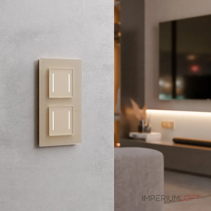 Умный сенсорный выключатель двухклавишный Werkel a064146 от ImperiumLoft