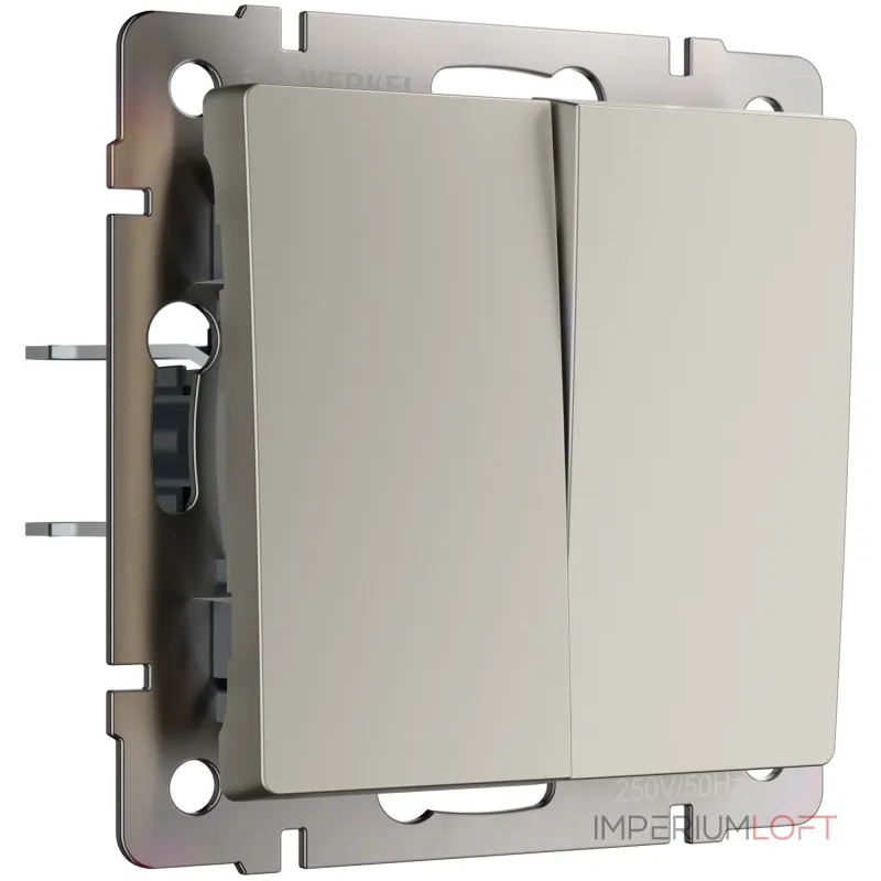 Перекрестный выключатель двухклавишный Werkel a069460 от ImperiumLoft