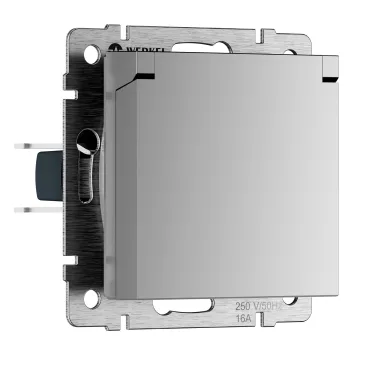 Розетка влагозащ. с зазем. с защит. крышкой и шторками N Werkel W1171206 Розетка влагозащ. с зазем. с защит. крышкой и шторками N Werkel W1171206