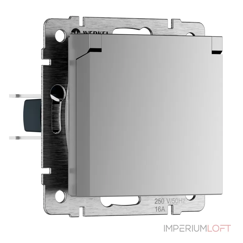 Розетка влагозащ. с зазем. с защит. крышкой и шторками N Werkel W1171206 от ImperiumLoft Розетка влагозащ. с зазем. с защит. крышкой и шторками N Werkel W1171206 от ImperiumLoft