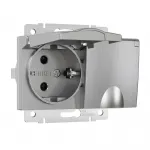 Розетка двойная влагозащ с зазем с защит крышками и шторками Werkel a057288 от ImperiumLoft