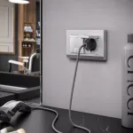 Розетка двойная влагозащ с зазем с защит крышками и шторками Werkel a057288 от ImperiumLoft