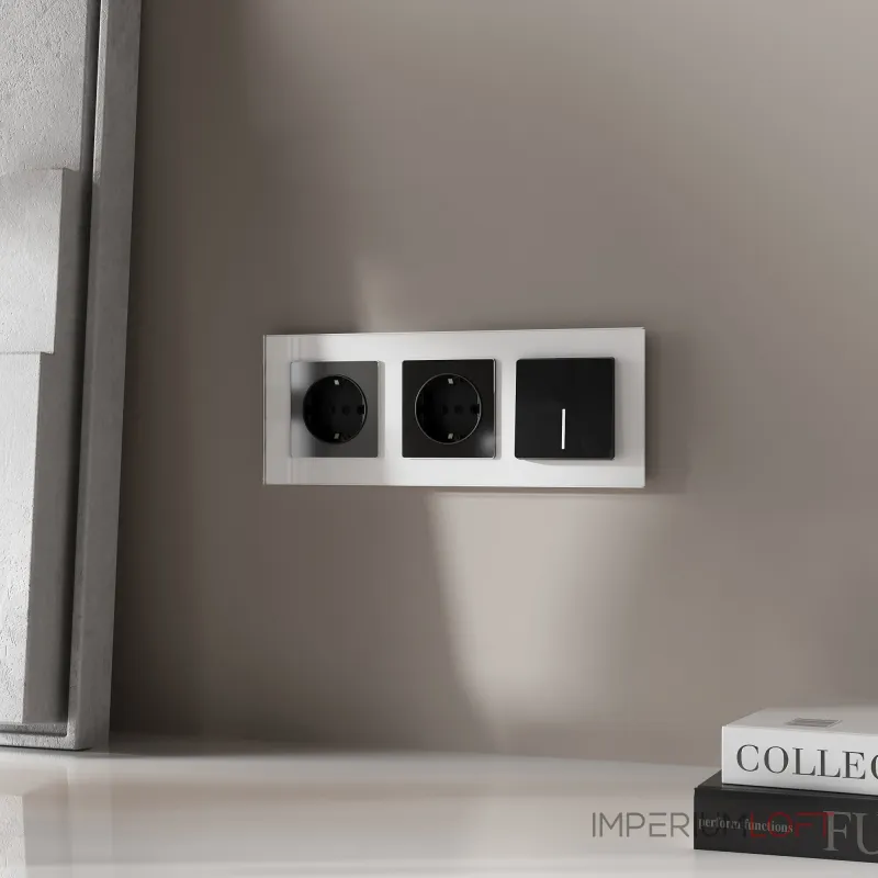 Выключатель одноклавишный проходной с подсветкой Werkel a064036 от ImperiumLoft