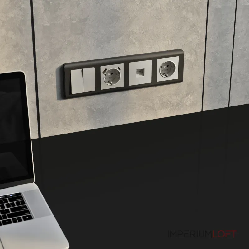 Перекрестный выключатель двухклавишный Werkel a069460 от ImperiumLoft