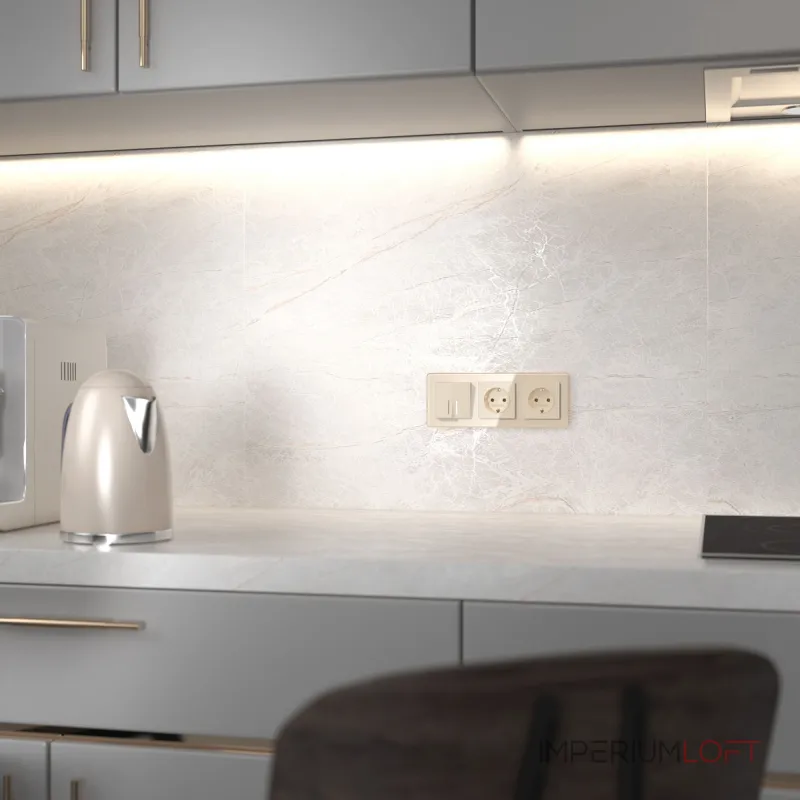 Выключатель двухклавишный с подсветкой Werkel a064057 от ImperiumLoft Выключатель двухклавишный с подсветкой Werkel a064057 от ImperiumLoft
