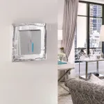 Выключатель двухклавишный с подсветкой Werkel W1120109 от ImperiumLoft