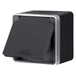 Розетка влагозащ. с зазем. с защит. крышкой и шторками Gallant Werkel W5071234 от ImperiumLoft