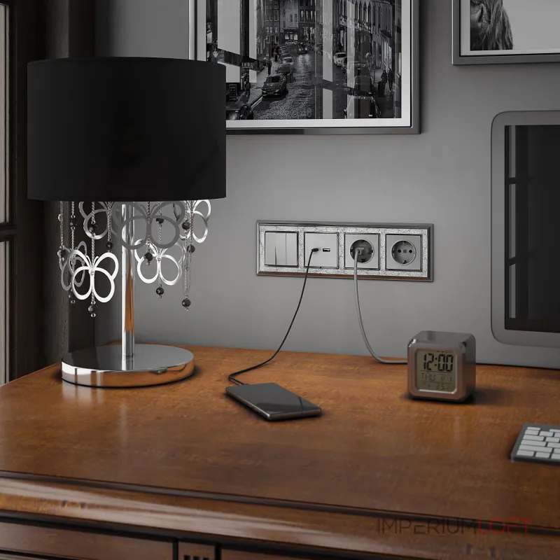 Выключатель трехклавишный Werkel W1130006 от ImperiumLoft