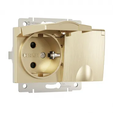 Розетка двойная влагозащ с зазем с защит крышками и шторками Werkel a057287 Розетка двойная влагозащ с зазем с защит крышками и шторками Werkel a057287