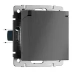 Розетка влагозащитная с защитной крышкой и шторкамиWerkel a069599 от ImperiumLoft