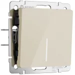 Выключатель одноклавишный проходной с подсветкой Werkel a064055 от ImperiumLoft