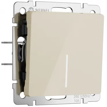 Выключатель одноклавишный проходной с подсветкой Werkel a064055