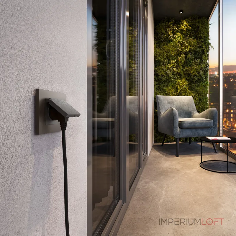 Розетка влагозащитная с защитной крышкой и шторкамиWerkel a069599 от ImperiumLoft Розетка влагозащитная с защитной крышкой и шторкамиWerkel a069599 от ImperiumLoft