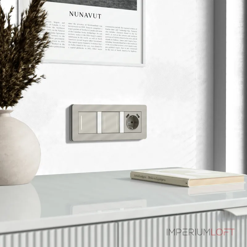 Сенсорный выключатель двухклавишный с подсветкой Werkel a069763 от ImperiumLoft