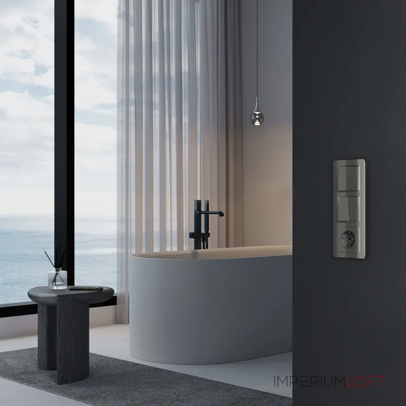 Выключатель двухклавишный Werkel a064081 от ImperiumLoft