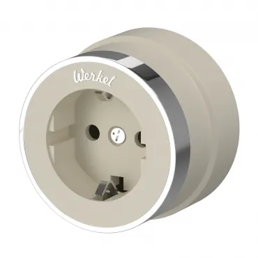 Розетка с заземлением Vitage Werkel a055930