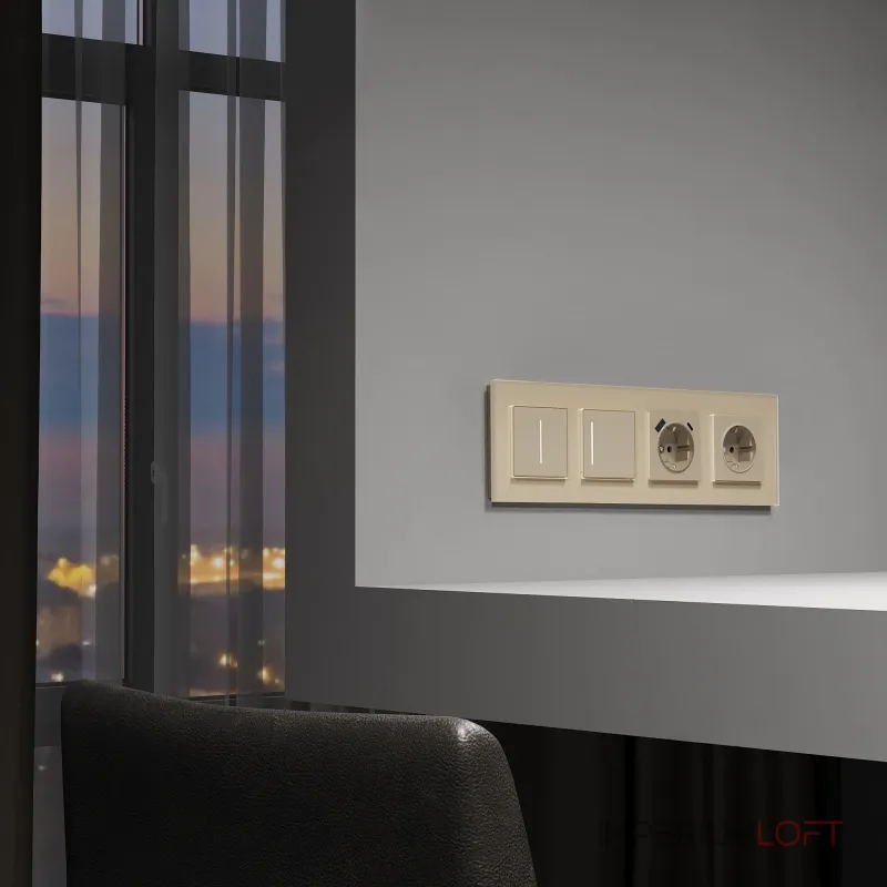 Сенсорный выключатель одноклавишный с подсветкой Werkel a063603 от ImperiumLoft