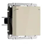 Розетка влагозащитная с защитной крышкой и шторкамиWerkel a069595 от ImperiumLoft