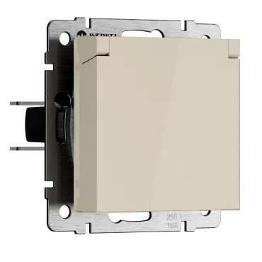 Розетка влагозащитная с защитной крышкой и шторкамиWerkel a069595 Розетка влагозащитная с защитной крышкой и шторкамиWerkel a069595