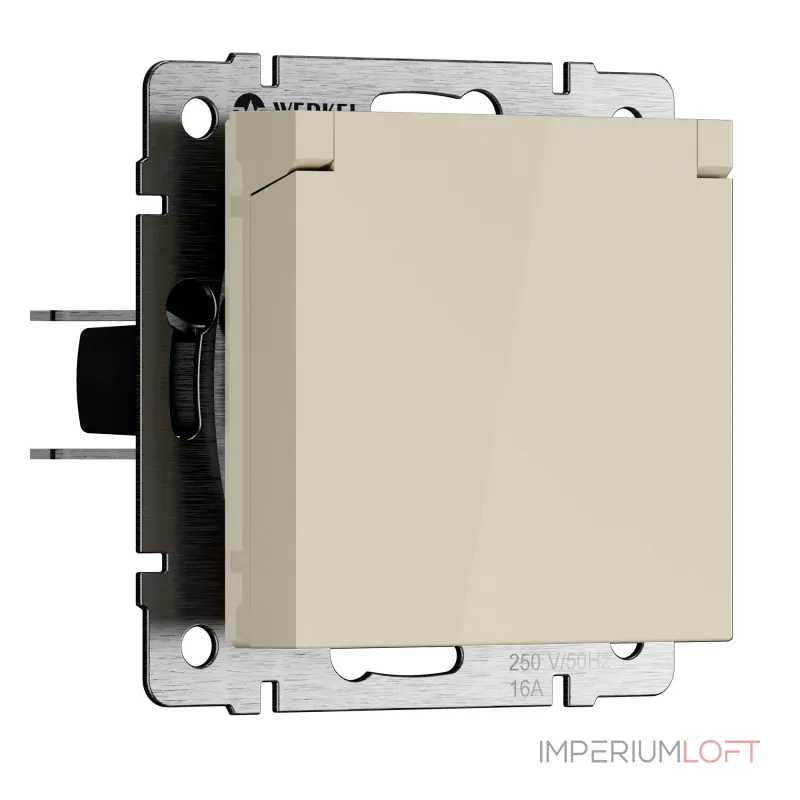 Розетка влагозащитная с защитной крышкой и шторкамиWerkel a069595 от ImperiumLoft Розетка влагозащитная с защитной крышкой и шторкамиWerkel a069595 от ImperiumLoft