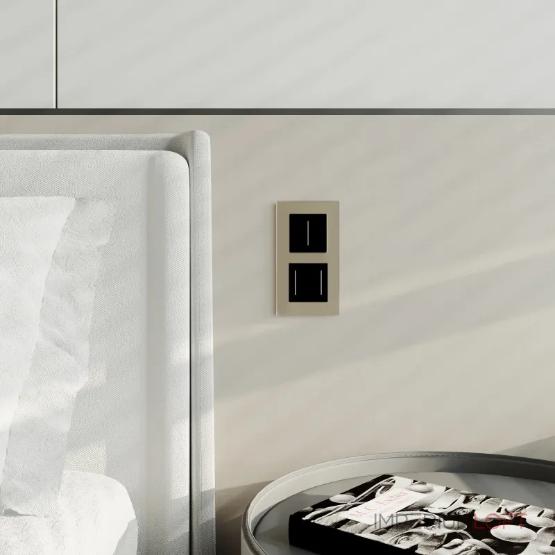 Сенсорный выключатель двухклавишный с подсветкой Werkel a063602 от ImperiumLoft