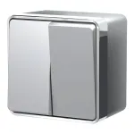 Выключатель двухклавишный влагозащищенный Gallant Werkel W5020206 от ImperiumLoft