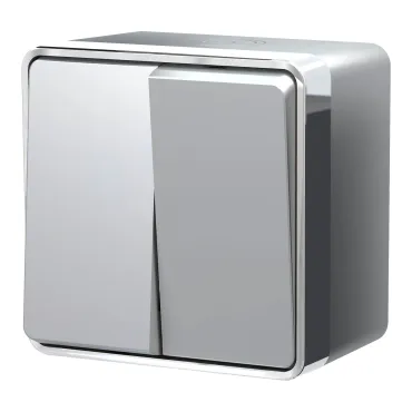 Выключатель двухклавишный влагозащищенный Gallant Werkel W5020206