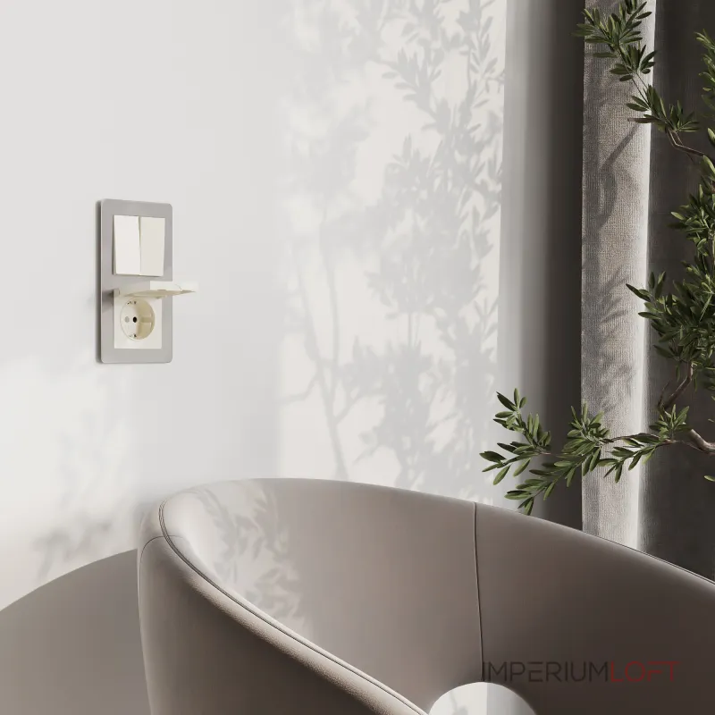 Розетка влагозащитная с защитной крышкой и шторкамиWerkel a069595 от ImperiumLoft Розетка влагозащитная с защитной крышкой и шторкамиWerkel a069595 от ImperiumLoft