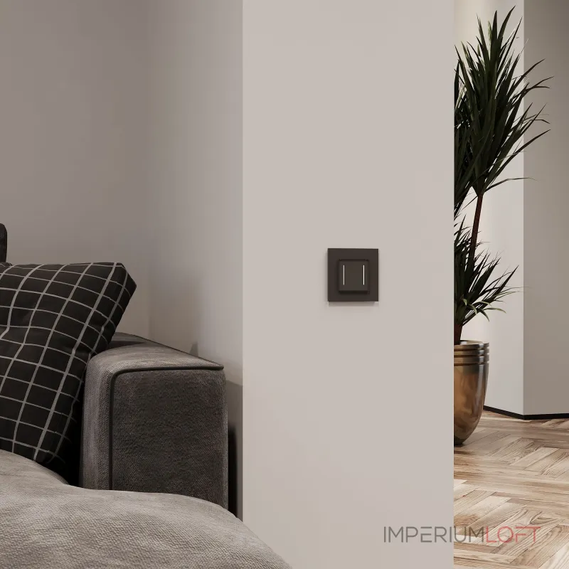 Умный сенсорный выключатель двухклавишный Werkel a064142 от ImperiumLoft