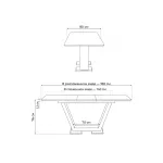 Обеденный стол Woodville 588522 от ImperiumLoft
