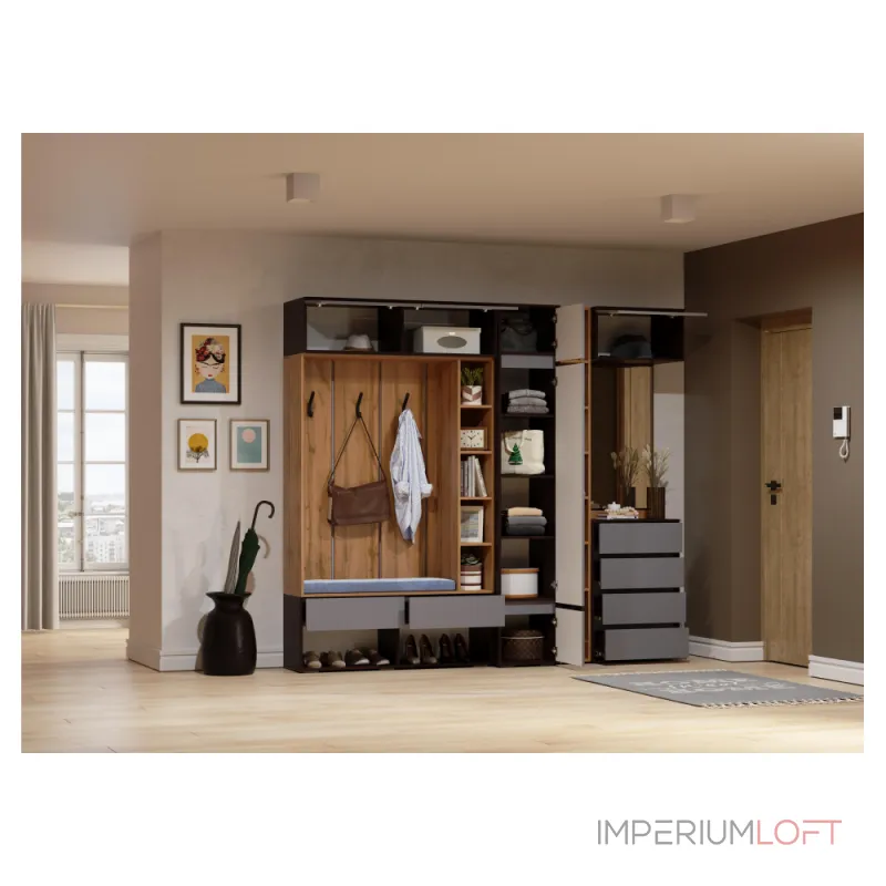Прихожая Woodville 596590 от ImperiumLoft Прихожая Woodville 596590 от ImperiumLoft