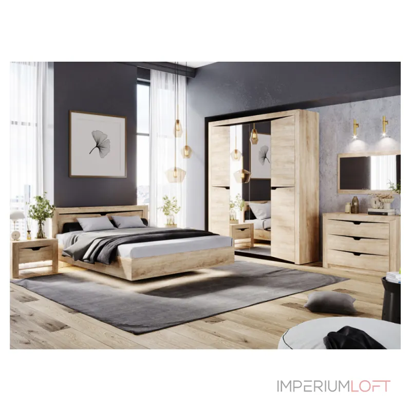 Кровать Woodville 564779 от ImperiumLoft