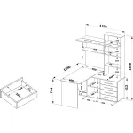 Компьютерный стол Woodville 285122 от ImperiumLoft